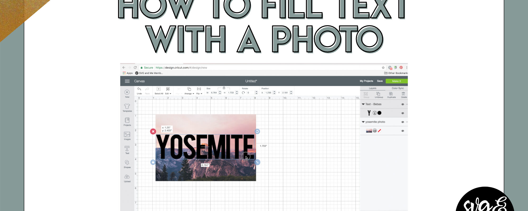How to Fill Text with a Photo