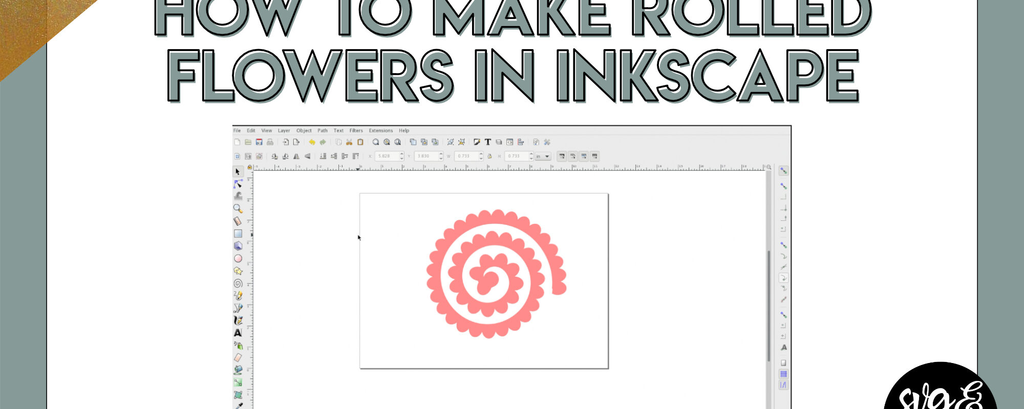 How to Make Rolled Flowers in Inkscape