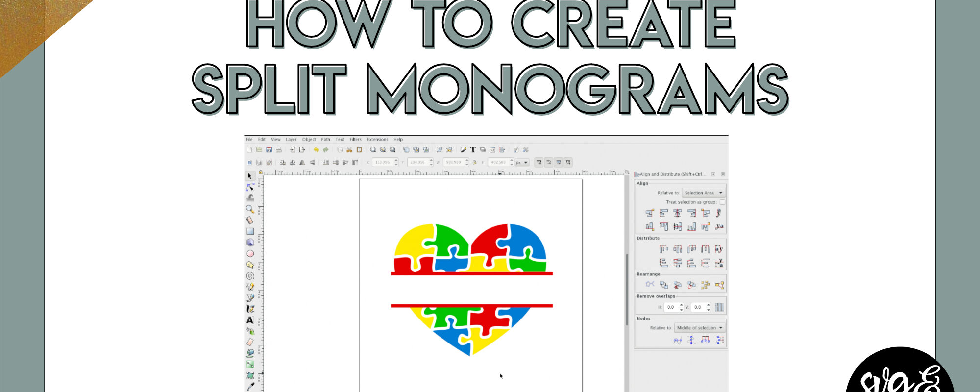 How to Create Split Monograms (Single and Multi-Color)