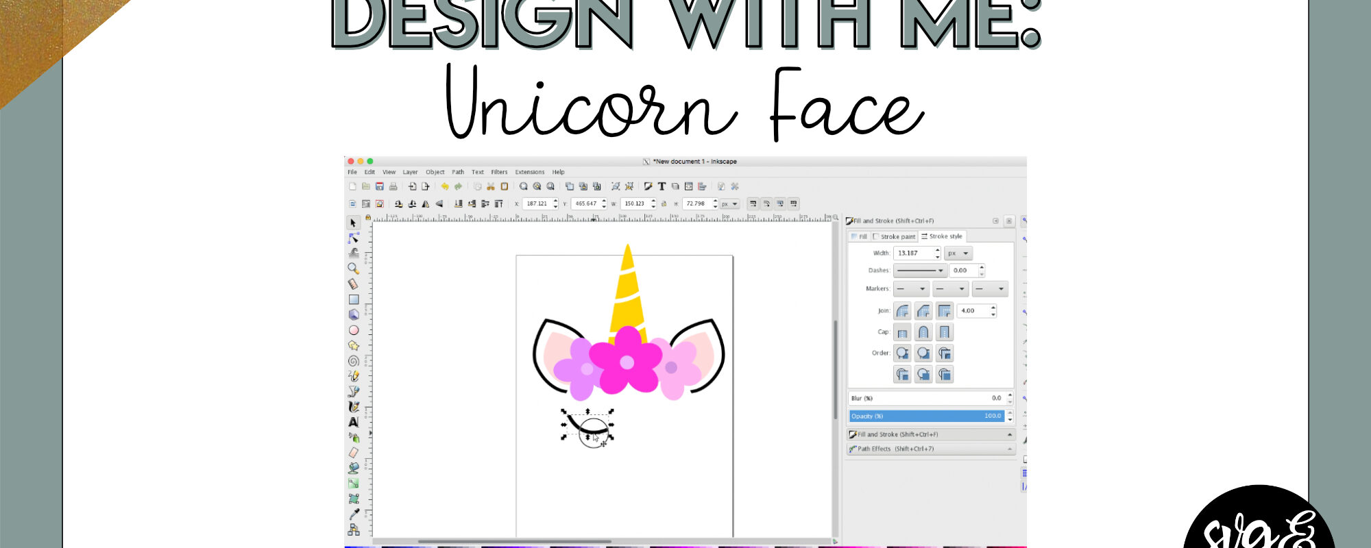 Design with Me: Unicorn Face