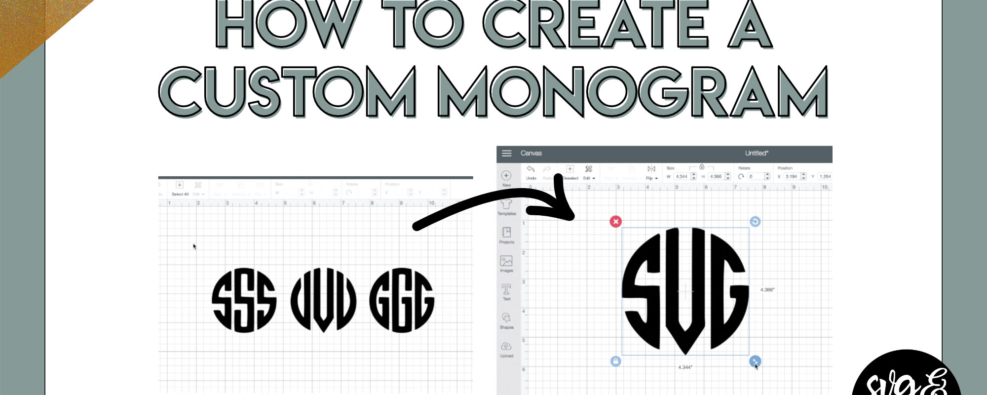 How to Create a Custom Monogram in Design Space
