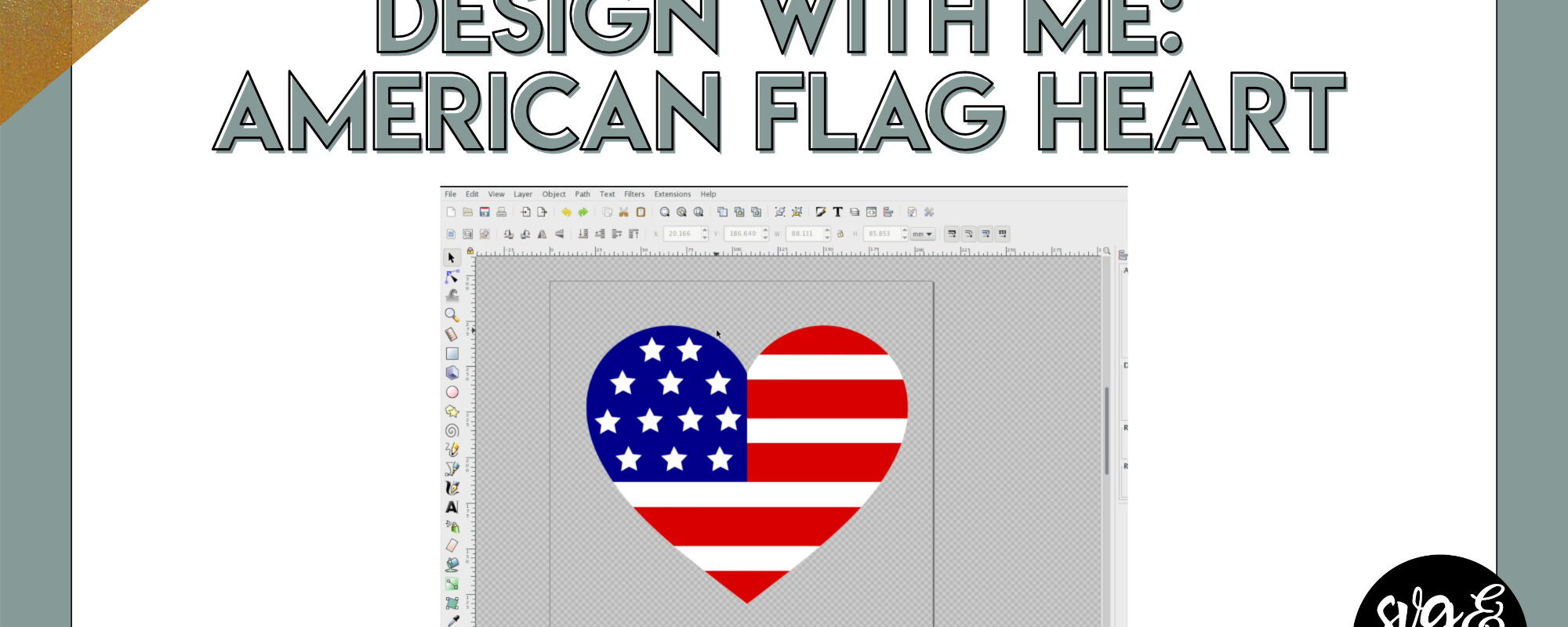 Design with Me: Patriotic Flag Heart