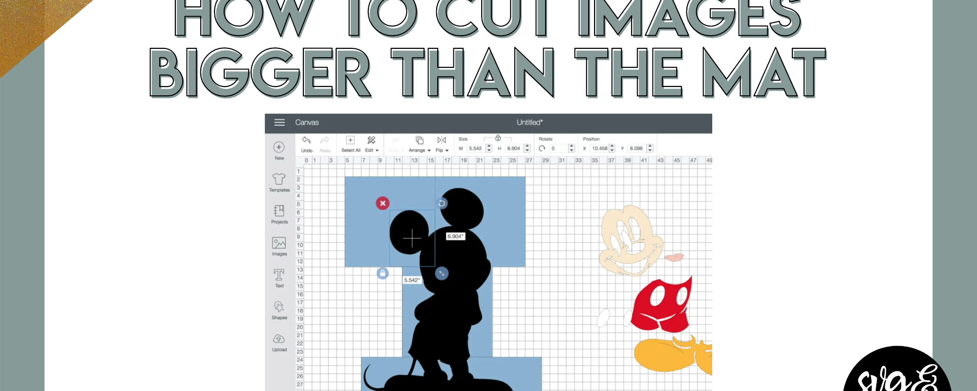 How to Cut Images Bigger Than Your Mat in Design Space