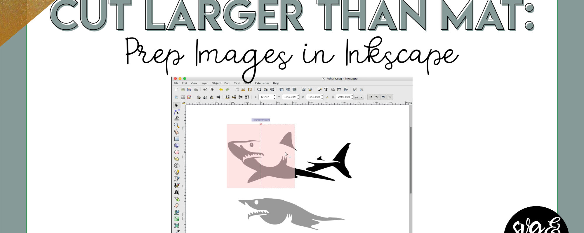 How to Prep Images To Cut Larger Than Mat in Inkscape