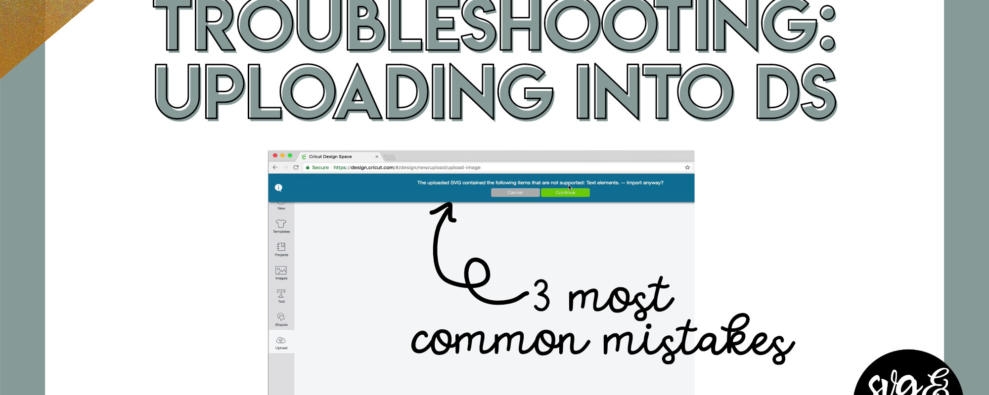 Troubleshooting: Uploading SVGs to Design Space