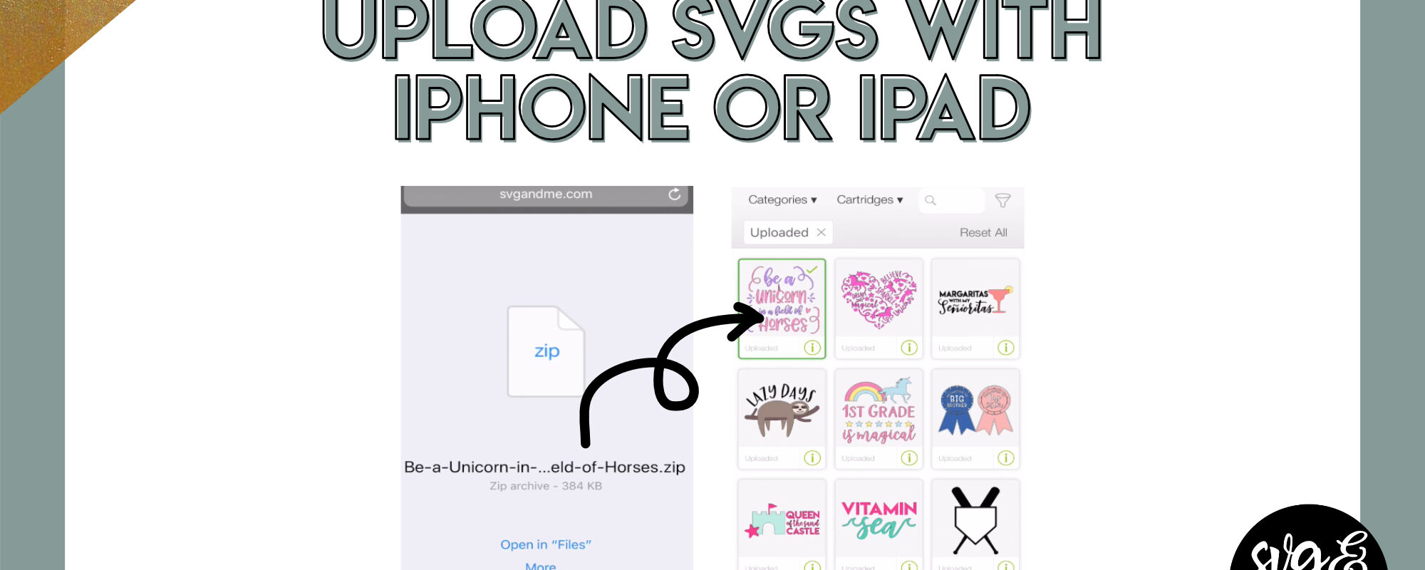 Upload SVGs to Design Space with iPhone