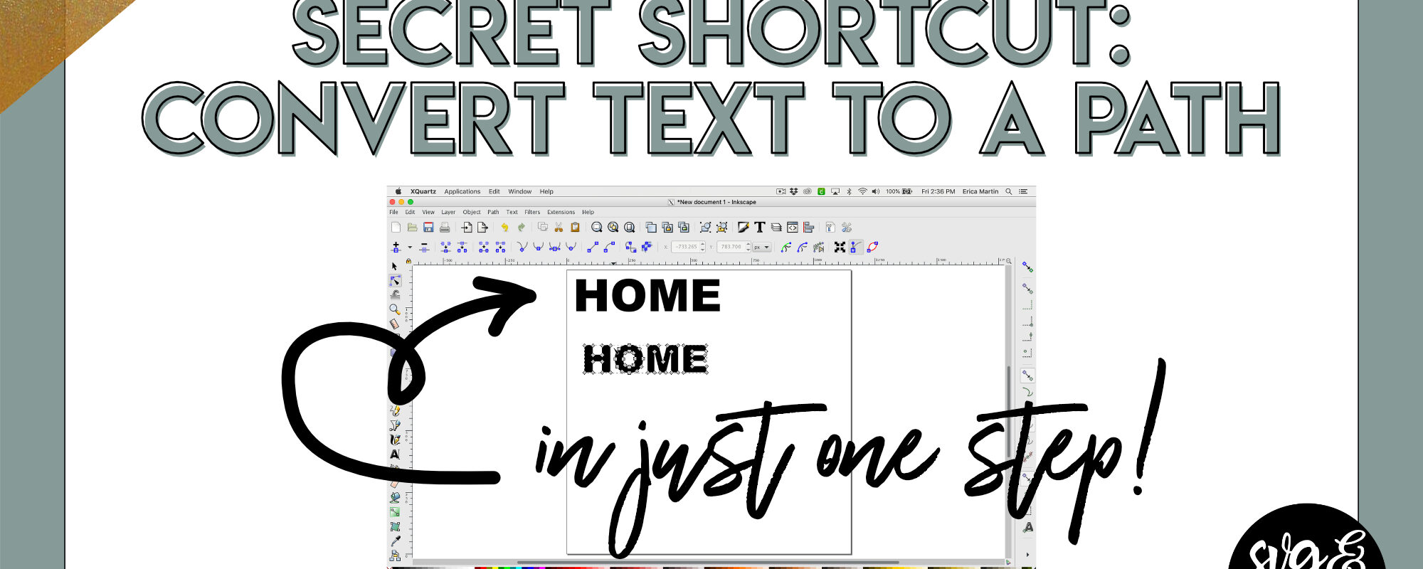 Secret Shortcut: Converting Text to a Path
