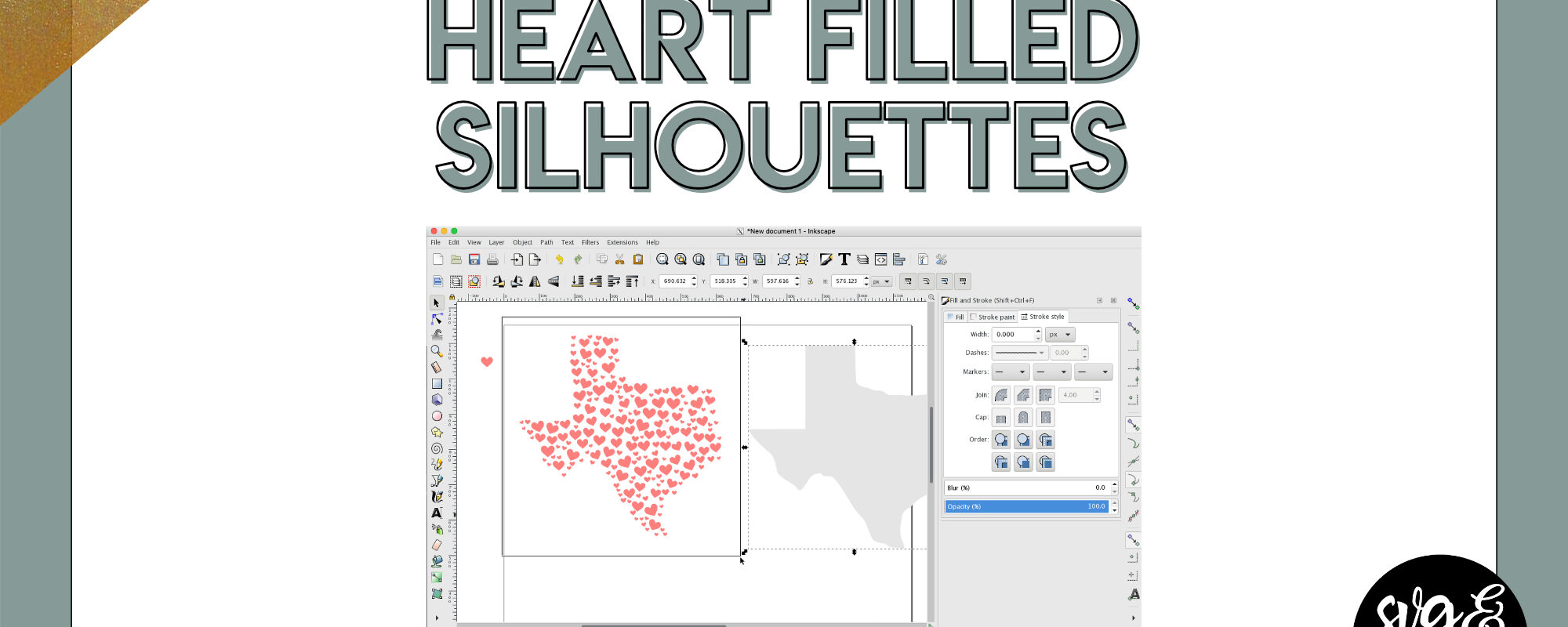 Heart Filled Silhouette