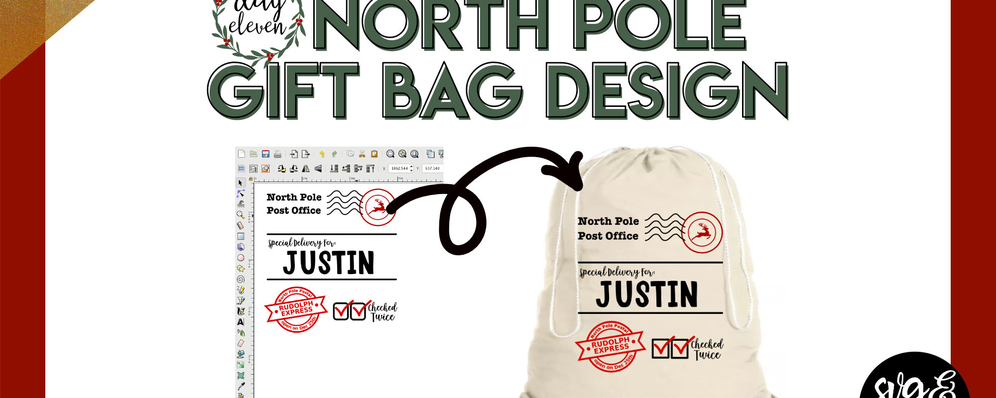Day 11: Christmas Gift Bag Design