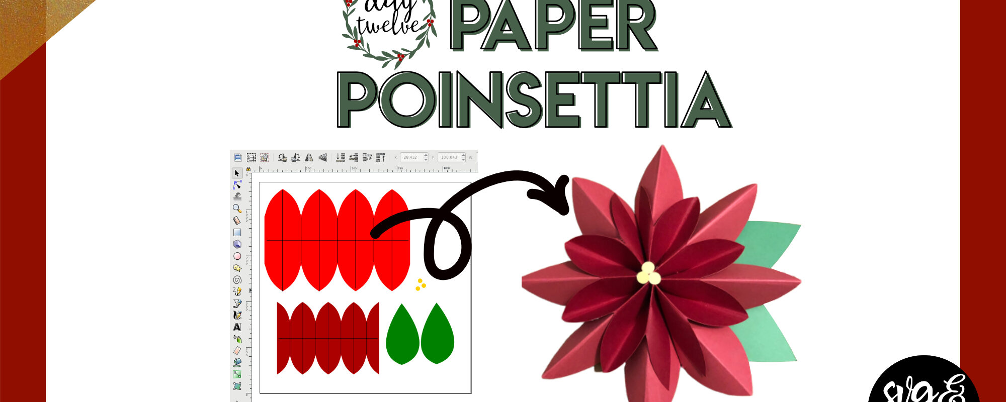 Day 12: Paper Poinsettia
