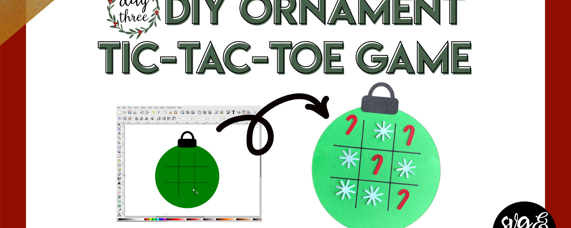 Day 3: DIY Tic-Tac-Toe Ornament