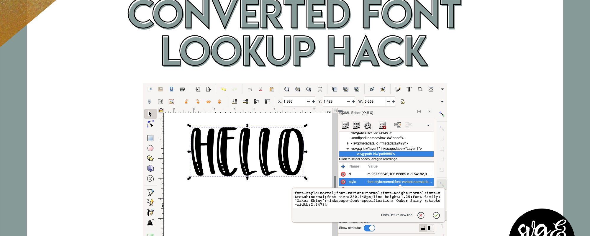 Converted Font Lookup Hack