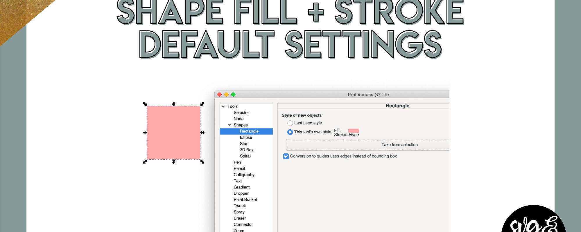 Shape Fill & Stroke Default Settings