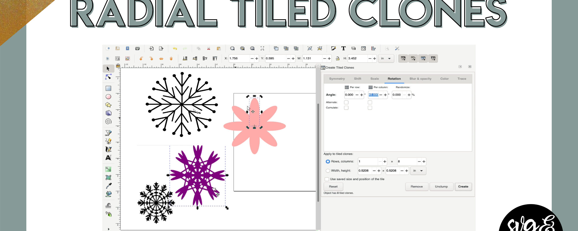 Radial Tiled Clones