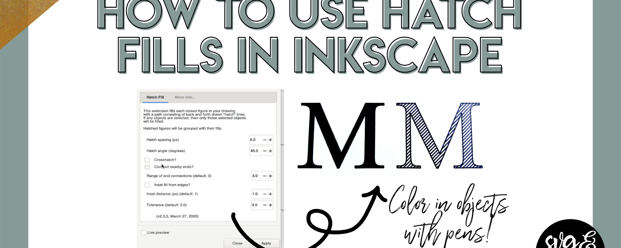How to Add Hatch Fills in Inkscape