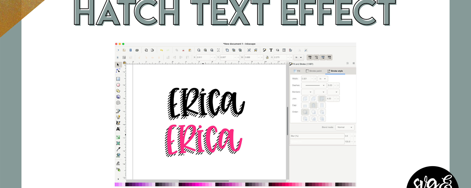 Hatch Text Effect