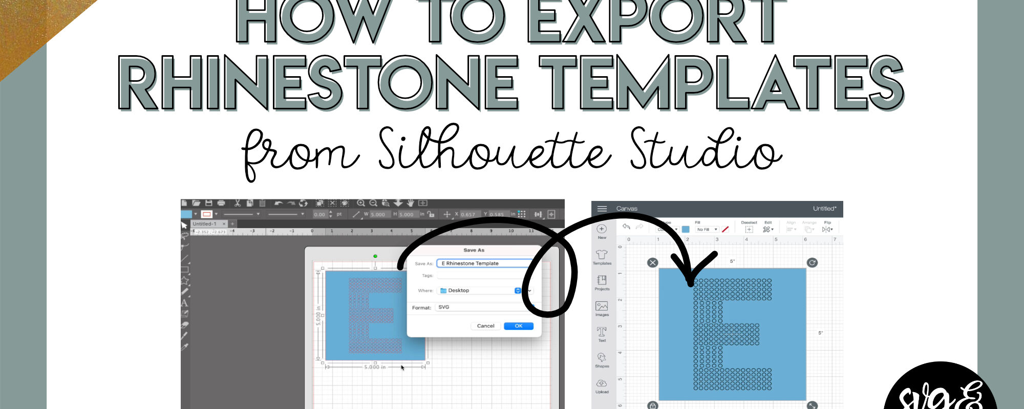 How to Export Rhinestone Designs from Silhouette Studio