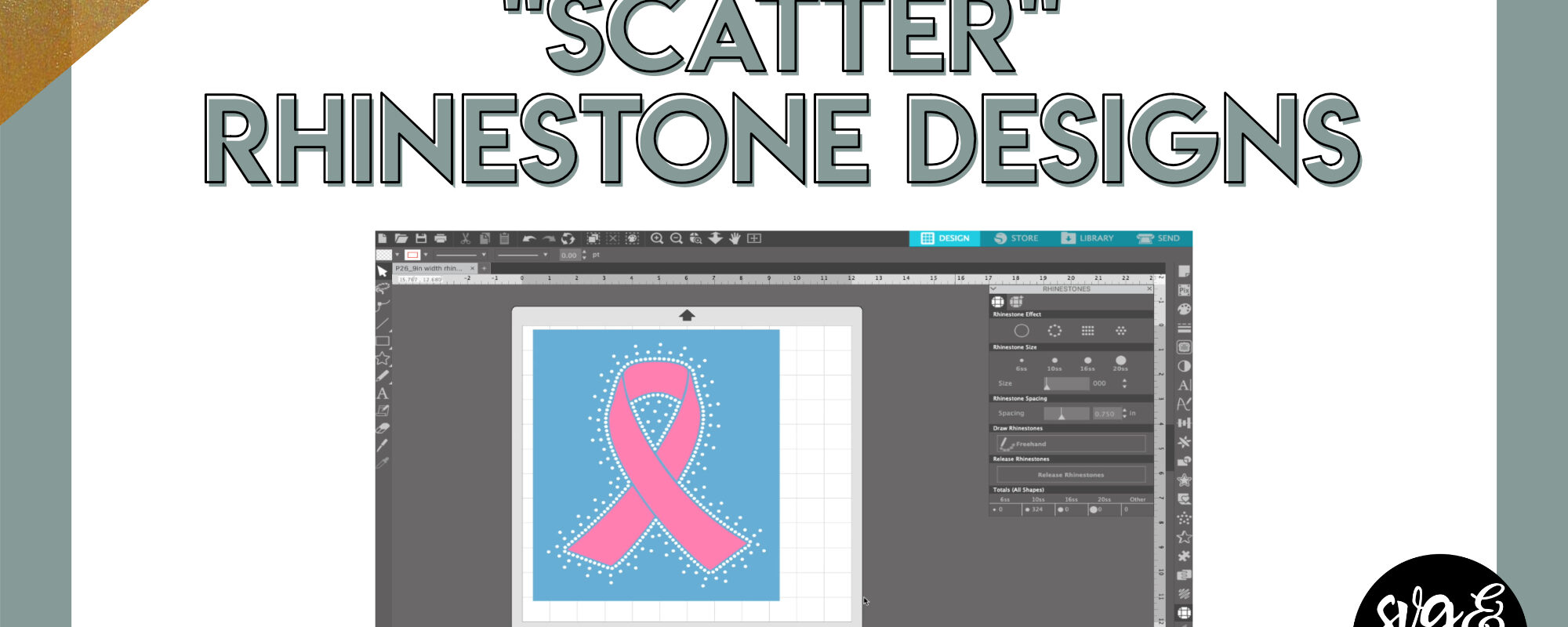 “Scatter” Rhinestone Designs