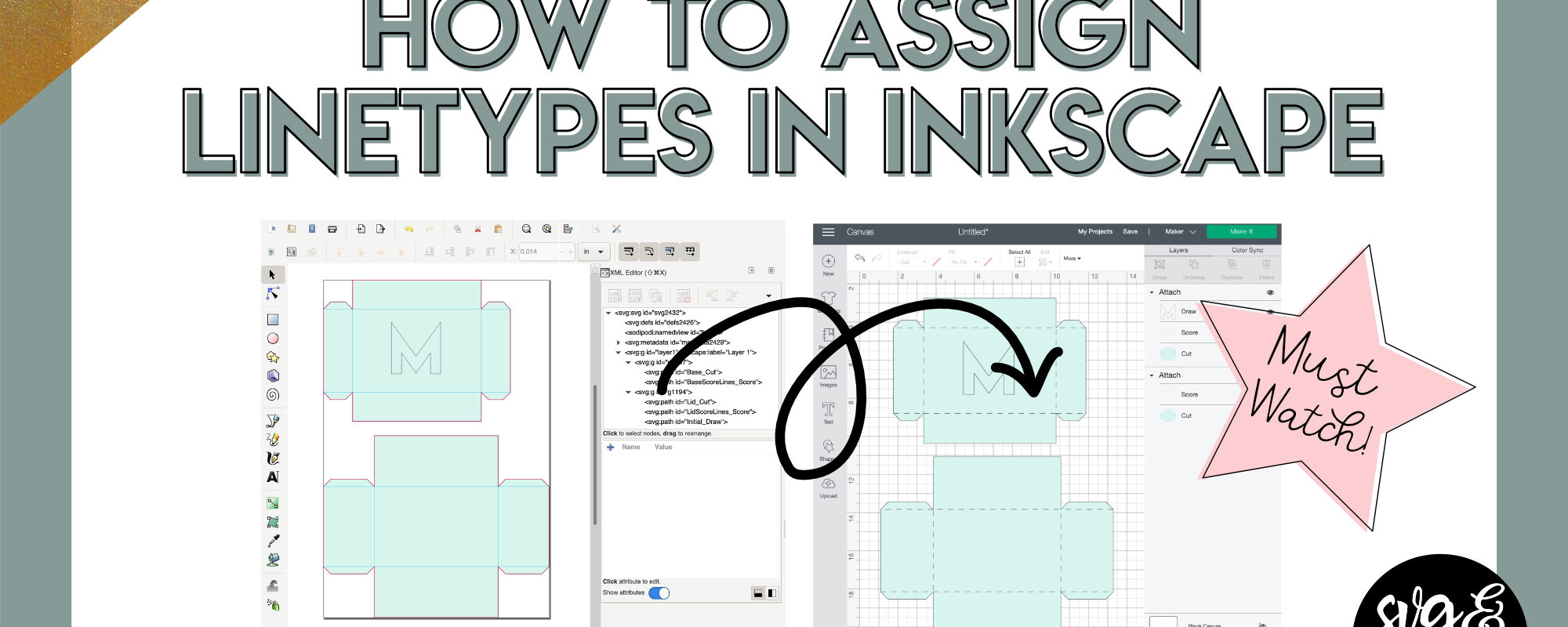How to Assign Design Space Linetypes in Inkscape