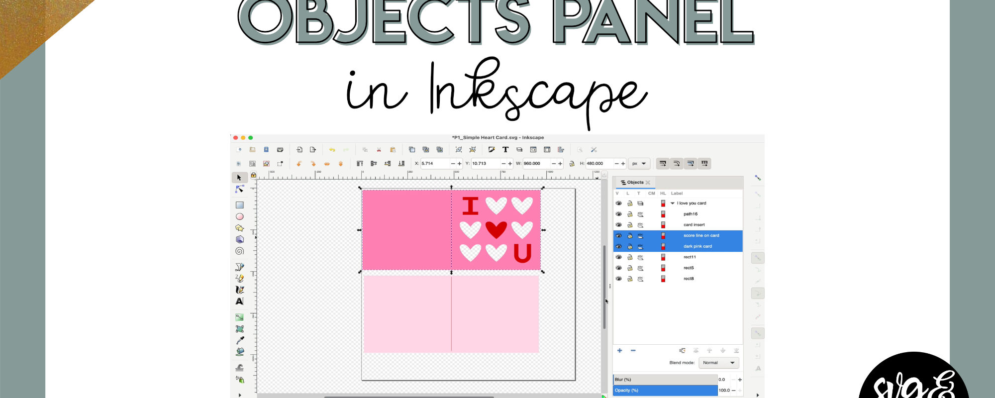 Inkscape’s Objects Panel
