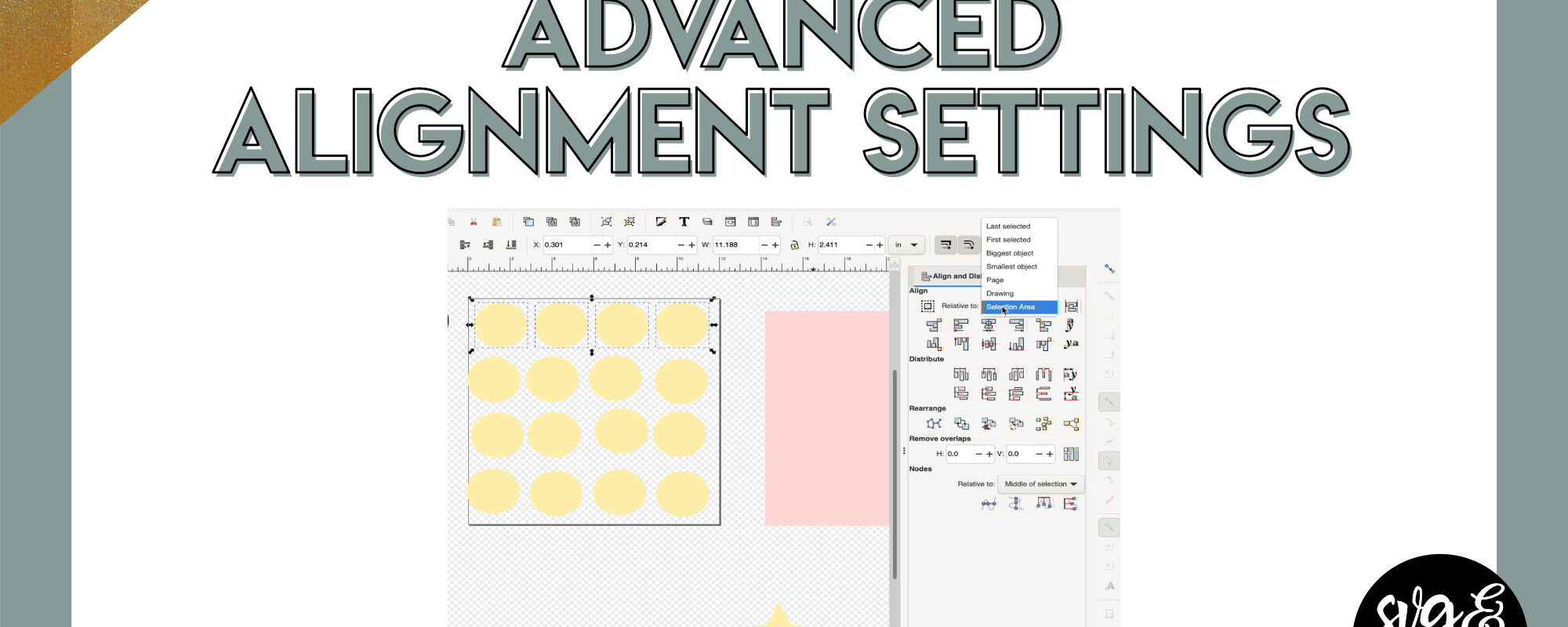 Advanced Alignment Settings in Inkscape