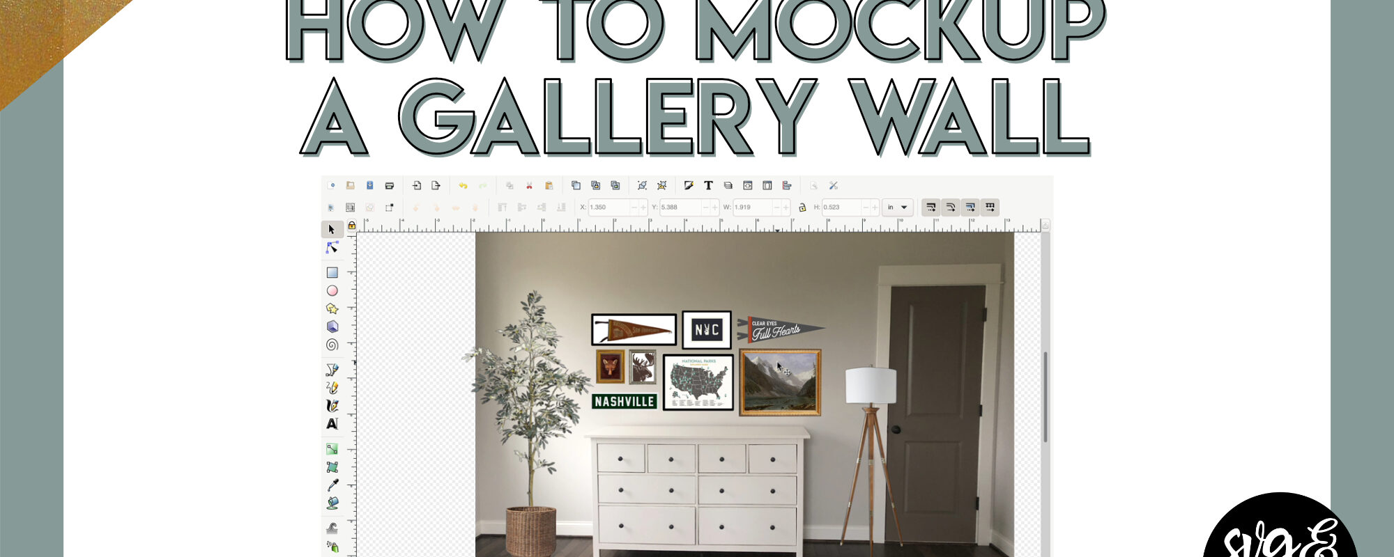 How to Mockup a Gallery Wall in Inkscape