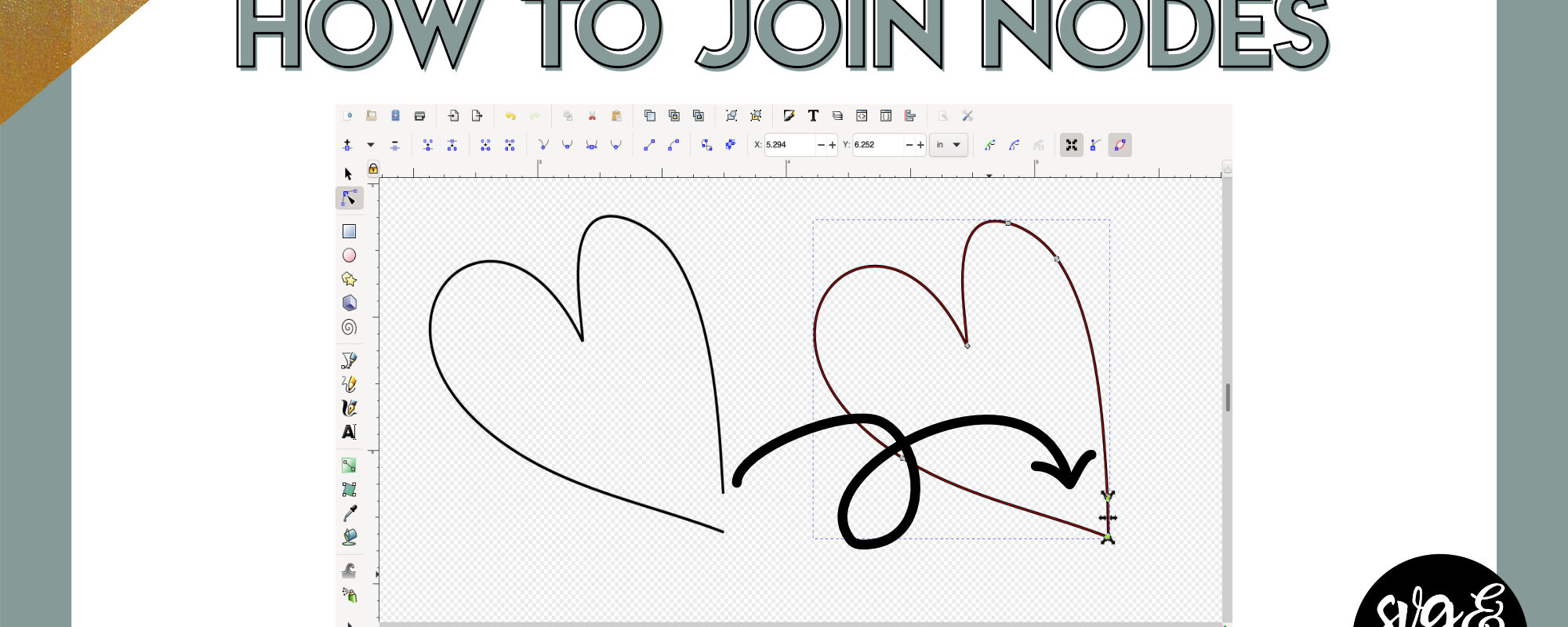 How to Join Nodes in Inkscape