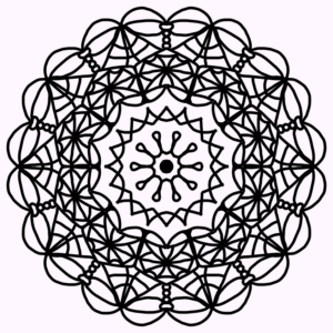 This mandala was my first attempt at drawing from scratch. Still getting the hang of it, but at leas
