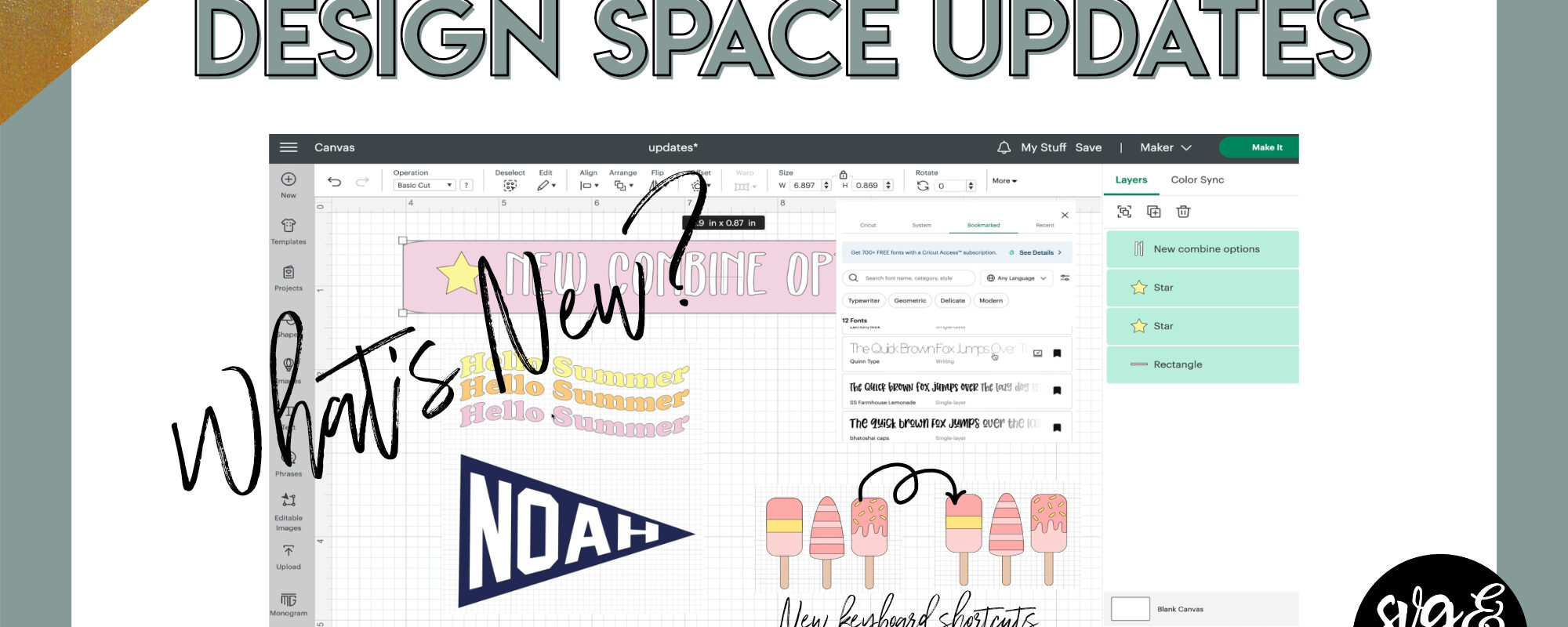 Design Space Updates