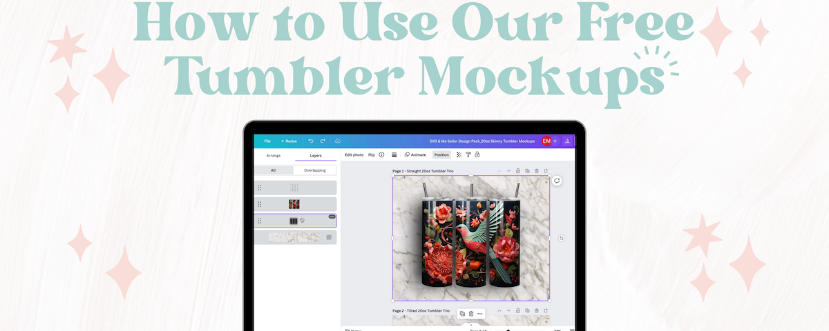 How to Use Our Free Tumbler Mockups