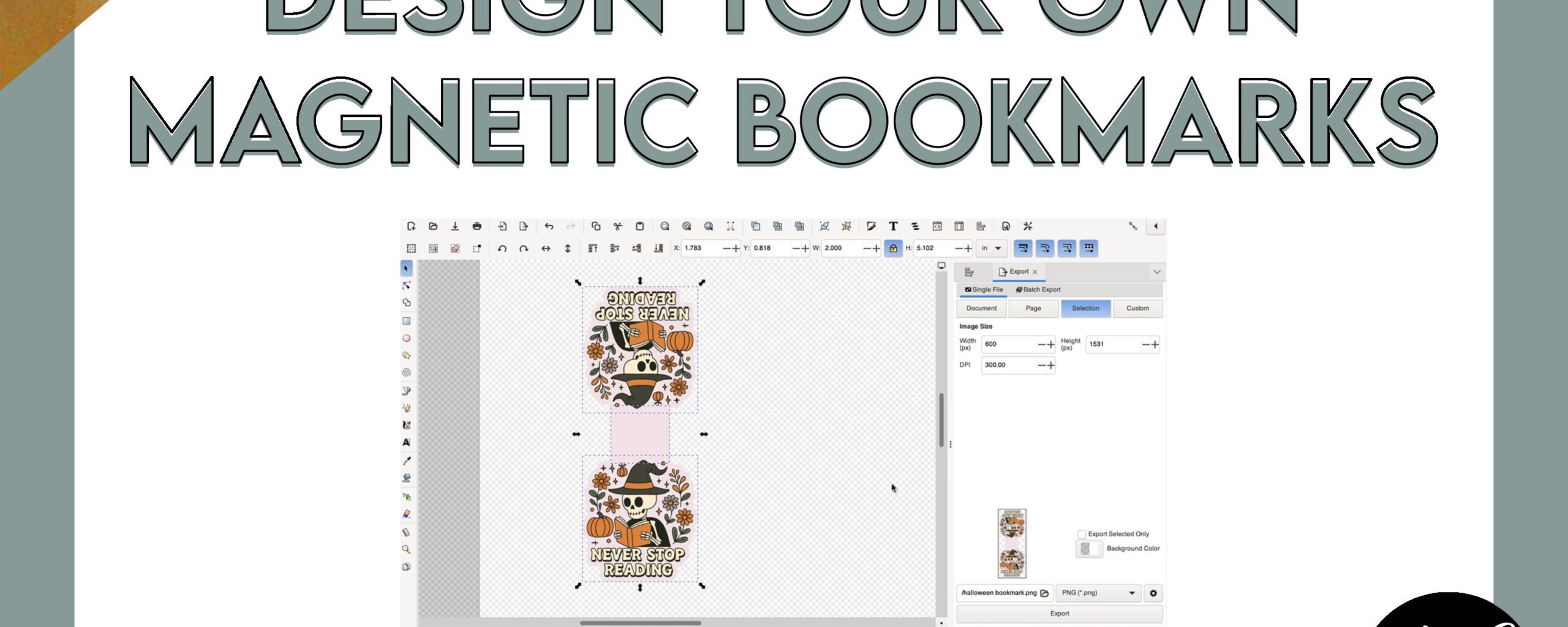 How to Make Magnetic Bookmarks in Inkscape